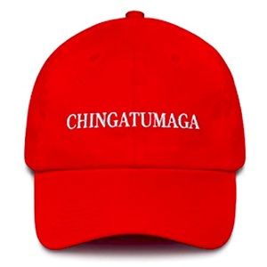 CHINGATUMAGA Hat (Embroidered Cotton Dad Cap) Red